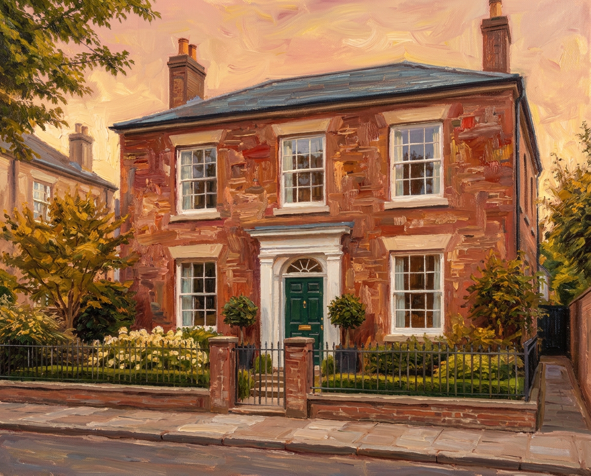 Georgian Study synthetic painted demonstration
