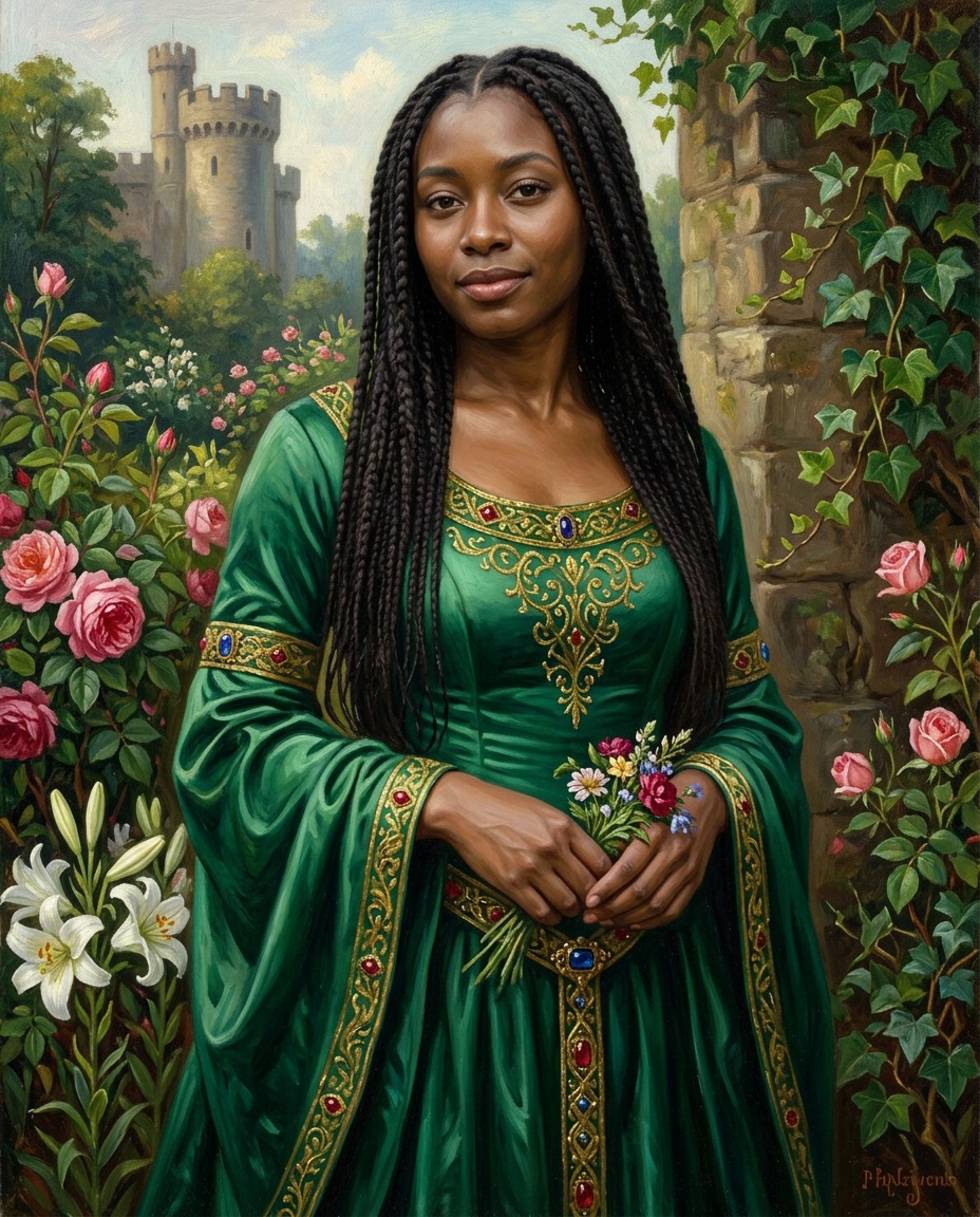 Botanical Estate Portrait synthetic painted demonstration