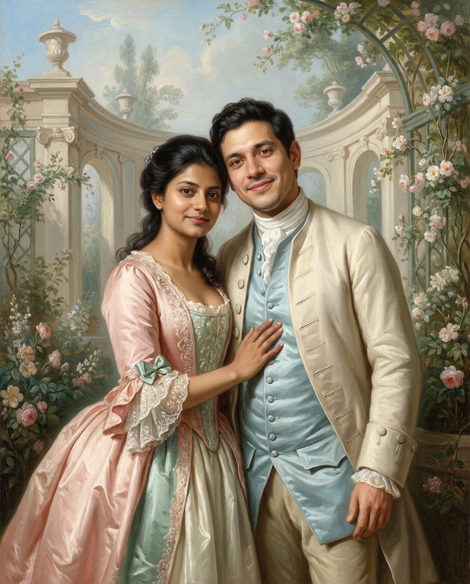 Palazzo Lovers synthetic painted demonstration