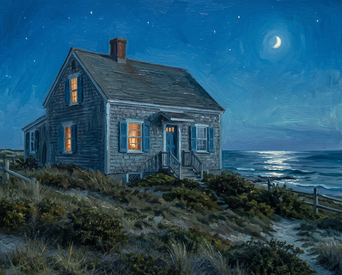 Coastal Nocturne synthetic painted demonstration